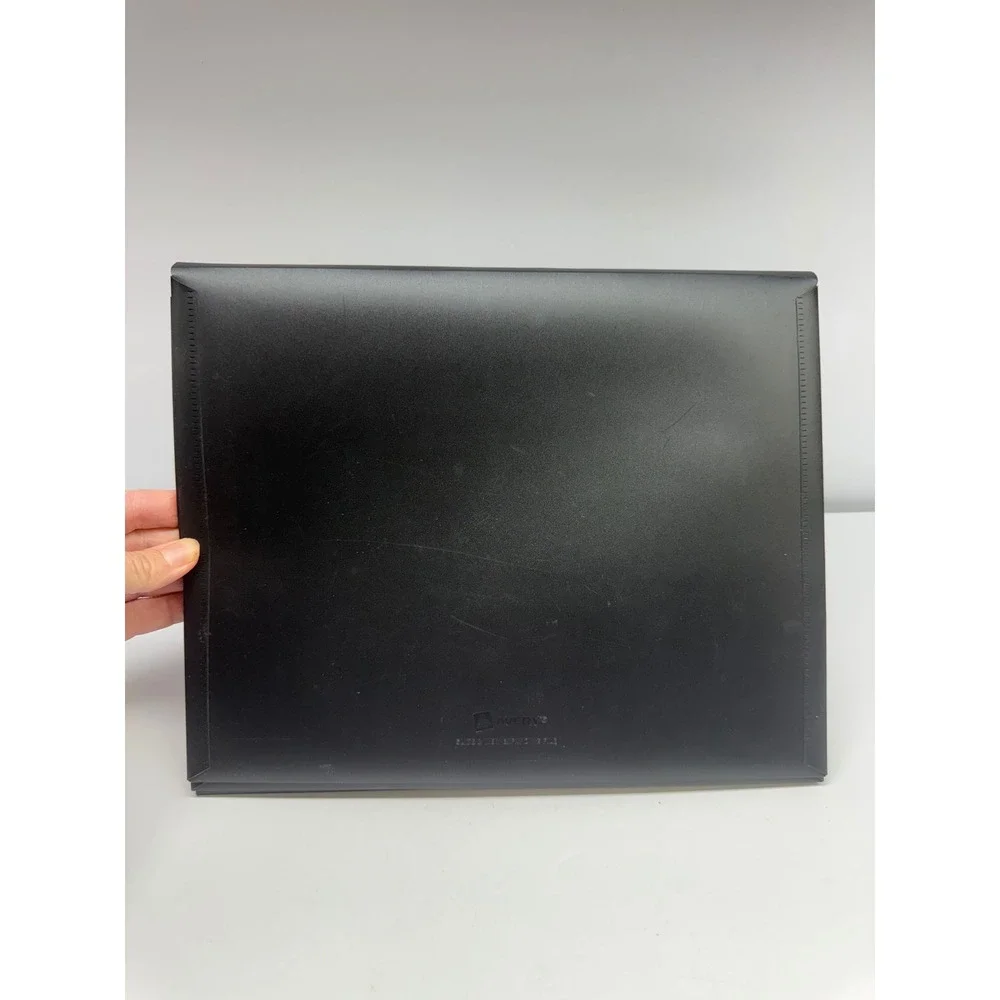 Avery Slide & View Expanding File 6 Pocket Black Document Organizer 73500